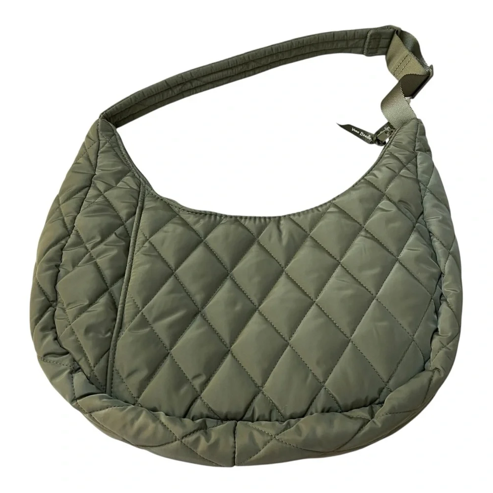 Vera Bradley Quilted Ultra Light Sage Green Shoulder Bag NWT